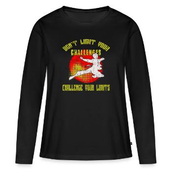 martial Arts - Women's Premium Organic Long Sleeve Shirt - black - Front - Julia (174cm)