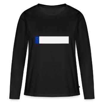 Enregistrement UE - T-shirt manches longues Premium bio Femme - noir - Devant - Julia (174cm)