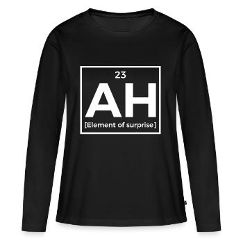 De surprise - Tableau périodique - T-shirt manches longues Premium bio Femme - noir - Devant - Julia (174cm)