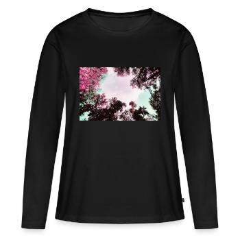 Look at the Spring of September - Women's Premium Organic Long Sleeve Shirt - black - Front - Julia (174cm)
