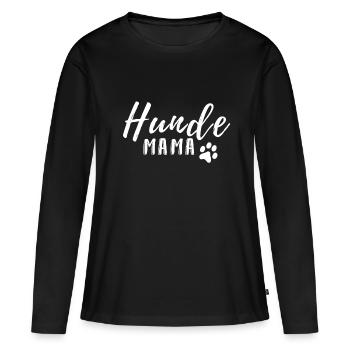 Hunde Mama - Frauen Premium Bio Langarmshirt - Schwarz - Vorne - Julia (174cm)
