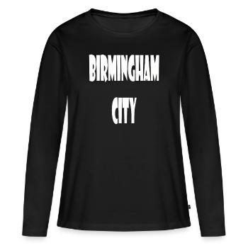 Birmingham City - T-shirt manches longues Premium bio Femme - noir - Devant - Julia (174cm)