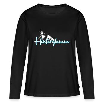 Saalbach Hinterglemm - T-shirt manches longues Premium bio Femme - noir - Devant - Julia (174cm)