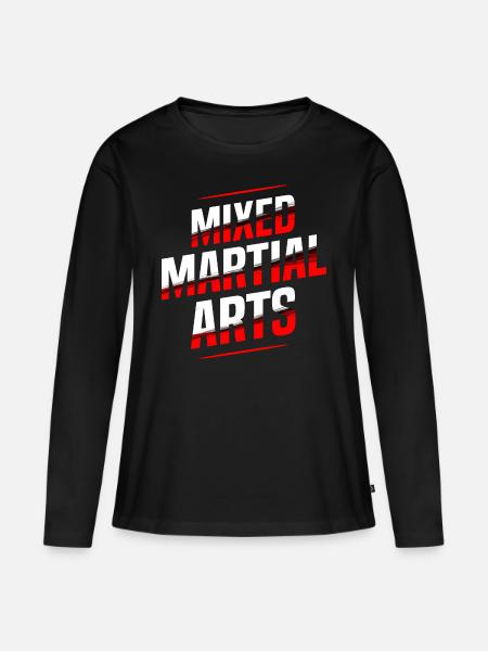 MMA / Mixed Martial Arts - Frauen Premium Bio Langarmshirt - Schwarz