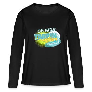 Oh fada on est Tarpin Bien à Marseille - T-shirt manches longues Premium bio Femme - noir - Devant - Julia (174cm)