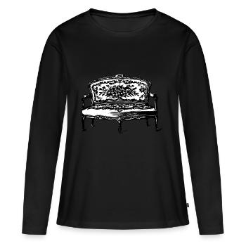 canapé canapé chaise chaise chaise table lamp lampe benc - T-shirt manches longues Premium bio Femme - noir - Devant - Julia (174cm)