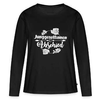Junggesellinnen Abschied - Bride to be - Frauen Premium Bio Langarmshirt - Schwarz - Vorne - Julia (174cm)