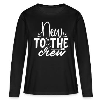 Bébé sort new to the crew Sort bébé sort de bébé - T-shirt manches longues Premium bio Femme - noir - Devant - Julia (174cm)