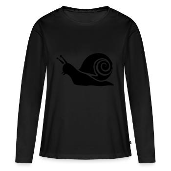 slug - Women's Premium Organic Long Sleeve Shirt - black - Front - Julia (174cm)