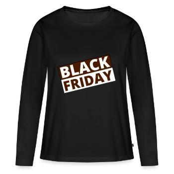 Black Friday - Women's Premium Organic Long Sleeve Shirt - black - Front - Julia (174cm)