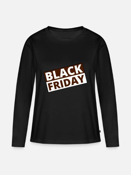 Black Friday - Frauen Premium Bio Langarmshirt - Schwarz