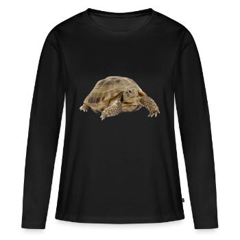 turtle schildkroete tiere animals7 - Frauen Premium Bio Langarmshirt - Schwarz - Vorne - Julia (174cm)