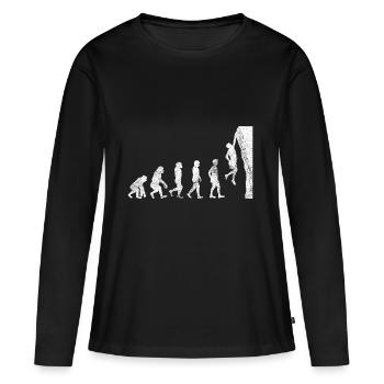 grimper grimpeur cadeau bouldering bouldering - T-shirt manches longues Premium bio Femme - noir - Devant - Julia (174cm)