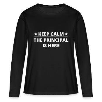 Directeur Directeur Principal Professionnel - T-shirt manches longues Premium bio Femme - noir - Devant - Julia (174cm)