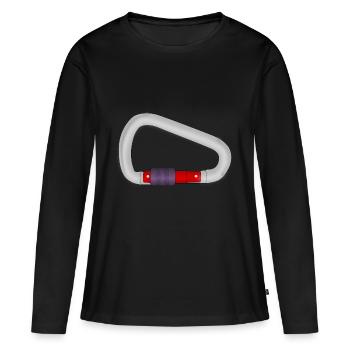 échelle d'escalade vélo échelle montée montagne s - T-shirt manches longues Premium bio Femme - noir - Devant - Julia (174cm)