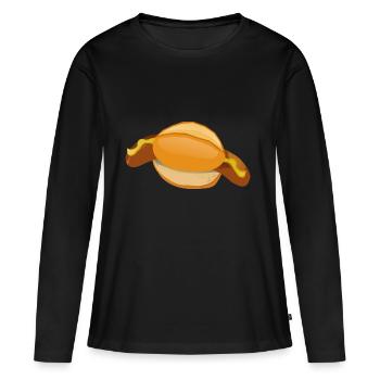 grilles bratwurst fried sausage grillen - T-shirt manches longues Premium bio Femme - noir - Devant - Julia (174cm)