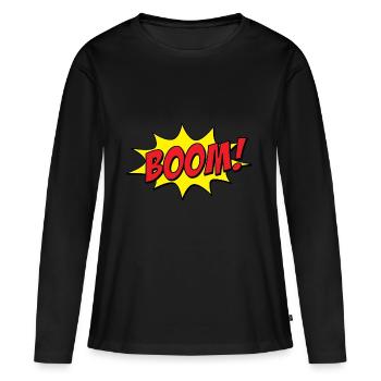 Boom Kloppo! - Women's Premium Organic Long Sleeve Shirt - black - Front - Julia (174cm)