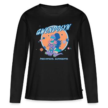 Rick And Morty Gwendolyn Mechanical Surrogate - Women's Premium Organic Long Sleeve Shirt - black - Front - Julia (174cm)