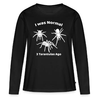 Araignées - T-shirt manches longues Premium bio Femme - noir - Devant - Julia (174cm)
