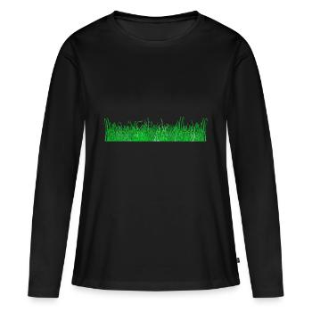 weed - Women's Premium Organic Long Sleeve Shirt - black - Front - Julia (174cm)