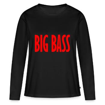 grande ligne de basse - T-shirt manches longues Premium bio Femme - noir - Devant - Julia (174cm)