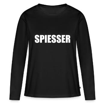 SPIESSER - T-shirt manches longues Premium bio Femme - noir - Devant - Julia (174cm)