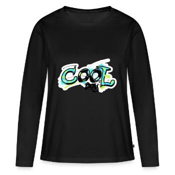 fraîche motif graffiti garçon - chemise cool pour les enfants - T-shirt manches longues Premium bio Femme - noir - Devant - Julia (174cm)