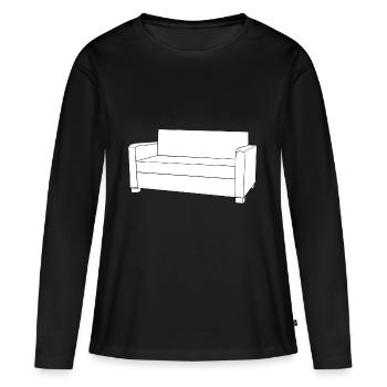 canapé canapé chaise chaise chaise table lamp lampe benc - T-shirt manches longues Premium bio Femme - noir - Devant - Julia (174cm)