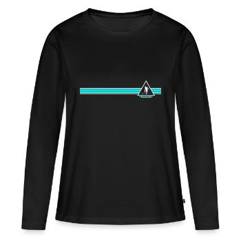squash - T-shirt manches longues Premium bio Femme - noir - Devant - Julia (174cm)