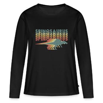 Spinosaurus - Women's Premium Organic Long Sleeve Shirt - black - Front - Julia (174cm)