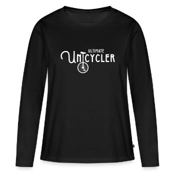 Monocycle Monocycle Monocycle Monocycle Monocycle Unicycle - T-shirt manches longues Premium bio Femme - noir - Devant - Julia (174cm)