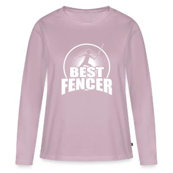 Fencing Fencing Club Fencing Fencer fencing - Women's Premium Organic Long Sleeve Shirt - dusky pink - Front - Julia (174cm)