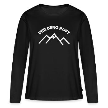 Bergsteiger - Frauen Premium Bio Langarmshirt - Schwarz - Vorne - Julia (174cm)