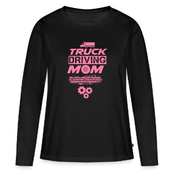 Truck Driver Truck Driver Truck Driver - Women's Premium Organic Long Sleeve Shirt - black - Front - Julia (174cm)