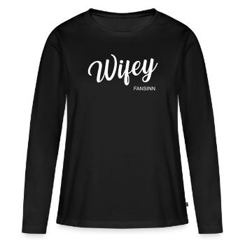 Bachelorette de mariage partie mariage cadeau d'amour - T-shirt manches longues Premium bio Femme - noir - Devant - Julia (174cm)