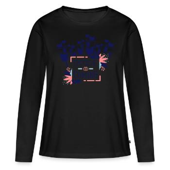 Mariée 5 - T-shirt manches longues Premium bio Femme - noir - Devant - Julia (174cm)