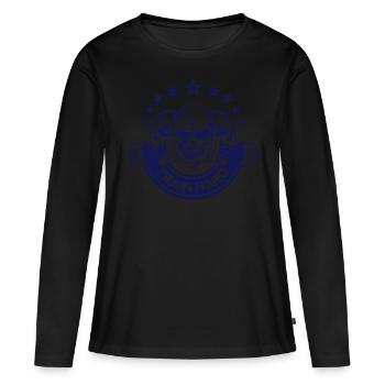 train hard citation musculation mort tete haltere - T-shirt manches longues Premium bio Femme - noir - Devant - Julia (174cm)