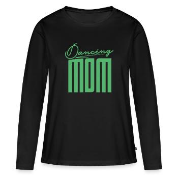 Danseuse Maman - T-shirt manches longues Premium bio Femme - noir - Devant - Julia (174cm)