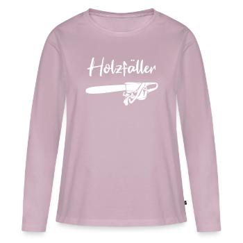 lumberjack - Women's Premium Organic Long Sleeve Shirt - dusky pink - Front - Julia (174cm)