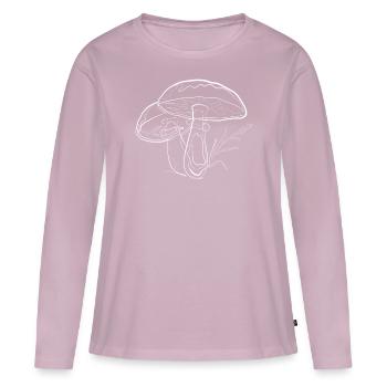 Fungi - Women's Premium Organic Long Sleeve Shirt - dusky pink - Front - Julia (174cm)