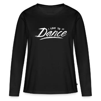 Danseur École de danse Danse Danse Danse - T-shirt manches longues Premium bio Femme - noir - Devant - Julia (174cm)