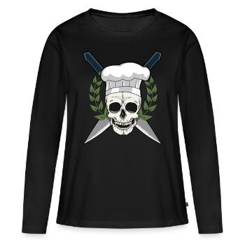Restaurant Cook Kitchen Cooking Cooking Art Poison Disgusting - Women's Premium Organic Long Sleeve Shirt - black - Front - Julia (174cm)