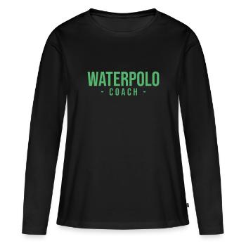 Water polo Water polo Water polo Water polo - Women's Premium Organic Long Sleeve Shirt - black - Front - Julia (174cm)