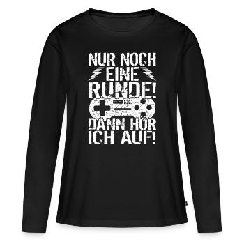 Gaming Gaming Gaming Gaming Gaming Gaming - Frauen Premium Bio Langarmshirt - Schwarz - Vorne - Julia (174cm)