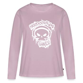 Pro Gamer Gaming Zocker Videospiel Geschenk - Frauen Premium Bio Langarmshirt - Altrosa - Vorne - Julia (174cm)
