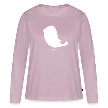 Vogel Vögel beobachten - Frauen Premium Bio Langarmshirt - Altrosa - Vorne - Julia (174cm)