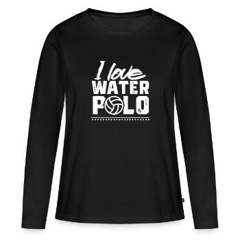 Water polo Water polo Water polo Water polo - Women's Premium Organic Long Sleeve Shirt - black - Front - Julia (174cm)