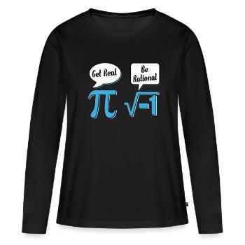 Mathematik Mathe Mathematiker Experiment geschenk - Frauen Premium Bio Langarmshirt - Schwarz - Vorne - Julia (174cm)