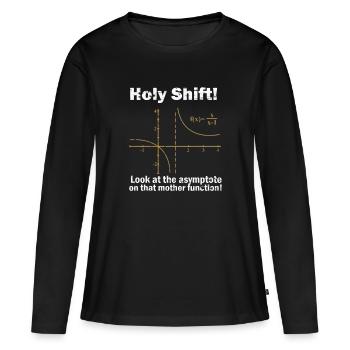 Mathematik Mathe Mathematiker Experiment geschenk - Frauen Premium Bio Langarmshirt - Schwarz - Vorne - Julia (174cm)
