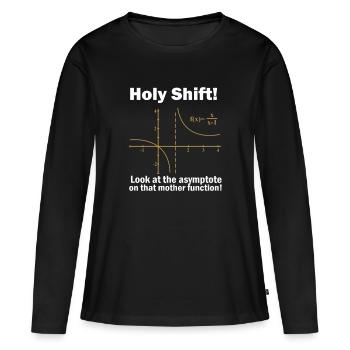Mathematik Mathe Mathematiker Experiment geschenk - Frauen Premium Bio Langarmshirt - Schwarz - Vorne - Julia (174cm)